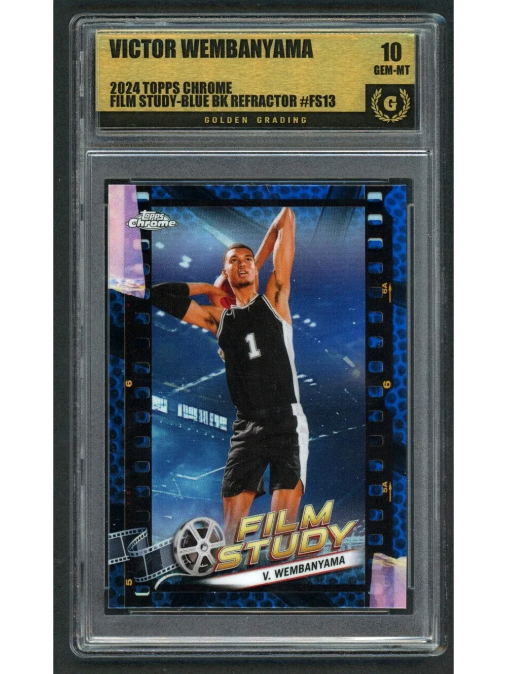 2023-24 Topps Chrome #FS-13 Victor Wembanyama Blue Refractor Gem Mint 10